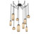 Vessel Round Chain 9pc Swag Multi-Pendant (1289|SNB0091-09-MB-B-CH3-L3)