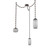Vessel Round Chain 3pc Swag Multi-Pendant (1289|SNB0091-03-FB-S-CH3-L3)