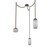 Vessel Round Chain 3pc Swag Multi-Pendant (1289|SNB0091-03-FB-S-CH2-L3)