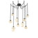 Mesa Round Chain 9pc Swag Multi-Pendant (1289|SNB0089-09-MB-A-CH1-L1)