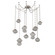 Mesa Round Chain 9pc Swag Multi-Pendant (1289|SNB0089-09-BS-S-CH3-L1)