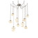 Mesa Round Chain 9pc Swag Multi-Pendant (1289|SNB0089-09-BS-A-CH3-L1)