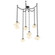 Mesa Round Chain 6pc Swag Multi-Pendant (1289|SNB0089-06-MB-A-CH2-L3)