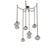 Mesa Round Chain 6pc Swag Multi-Pendant (1289|SNB0089-06-FB-S-CH3-L1)