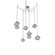 Mesa Round Chain 6pc Swag Multi-Pendant (1289|SNB0089-06-BS-S-CH2-L3)