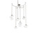 Mesa Round Chain 6pc Swag Multi-Pendant (1289|SNB0089-06-BS-C-CH3-L1)