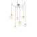 Mesa Round Chain 6pc Swag Multi-Pendant (1289|SNB0089-06-BS-A-CH2-L1)