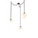 Mesa Round Chain 3pc Swag Multi-Pendant (1289|SNB0089-03-FB-A-CH1-L3)