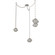 Mesa Round Chain 3pc Swag Multi-Pendant (1289|SNB0089-03-BS-S-CH2-L1)