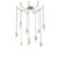 Pebble Round Chain 9pc Swag Multi-Pendant (1289|SNB0079-09-BS-PC-CH2-L1)
