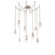Pebble Round Chain 9pc Swag Multi-Pendant (1289|SNB0079-09-BS-PC-CH1-L1)