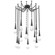Raindrop Round Chain 12pc Swag Multi-Pendant (1289|SNB0078-12-MB-C-CH2-L3)