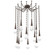 Raindrop Round Chain 12pc Swag Multi-Pendant (1289|SNB0078-12-FB-C-CH3-L3)