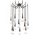 Raindrop Round Chain 12pc Swag Multi-Pendant (1289|SNB0078-12-FB-C-CH1-L3)