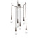 Raindrop Round Chain 6pc Swag Multi-Pendant (1289|SNB0078-06-FB-C-CH3-L3)