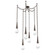 Raindrop Round Chain 6pc Swag Multi-Pendant (1289|SNB0078-06-FB-C-CH1-L1)