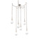 Raindrop Round Chain 6pc Swag Multi-Pendant (1289|SNB0078-06-BS-C-CH2-L1)
