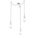 Raindrop Round Chain 3pc Swag Multi-Pendant (1289|SNB0078-03-BS-C-CH1-L1)