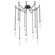 Fiori Round 9pc Swag Multi-Pendant Chain (1289|SNB0071-09-MB-WL-CH3-L3)