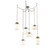 Cosmos Round 6pc Swag Multi-Pendant Chain (LED) (1289|SNB0069-06-BS-FA-CH2-L3)