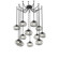 Nova Round 12pc Swag Multi-Pendant Chain (LED) (1289|SNB0068-12-MB-FS-CH1-L1)