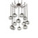 Nova Round 12pc Swag Multi-Pendant Chain (LED) (1289|SNB0068-12-FB-ZS-CH3-L1)