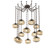 Nova Round 12pc Swag Multi-Pendant Chain (LED) (1289|SNB0068-12-FB-ZB-CH3-L3)