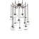 Nova Round 12pc Swag Multi-Pendant Chain (LED) (1289|SNB0068-12-FB-GC-CH2-L3)