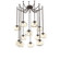 Nova Round 12pc Swag Multi-Pendant Chain (LED) (1289|SNB0068-12-FB-GA-CH2-L3)