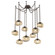 Nova Round 9pc Swag Multi-Pendant Chain (LED) (1289|SNB0068-09-FB-ZB-CH2-L1)