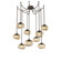 Nova Round 9pc Swag Multi-Pendant Chain (LED) (1289|SNB0068-09-FB-FB-CH1-L3)