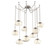 Nova Round 9pc Swag Multi-Pendant Chain (LED) (1289|SNB0068-09-BS-ZA-CH2-L1)