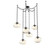 Nova Round 6pc Swag Multi-Pendant Chain (LED) (1289|SNB0068-06-MB-FA-CH1-L3)