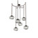 Nova Round 6pc Swag Multi-Pendant Chain (LED) (1289|SNB0068-06-FB-ZS-CH2-L1)