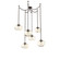 Nova Round 6pc Swag Multi-Pendant Chain (LED) (1289|SNB0068-06-FB-ZA-CH1-L3)