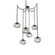 Nova Round 6pc Swag Multi-Pendant Chain (LED) (1289|SNB0068-06-FB-GS-CH2-L3)