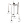 Nova Round 6pc Swag Multi-Pendant Chain (LED) (1289|SNB0068-06-FB-GC-CH2-L1)