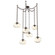 Nova Round 6pc Swag Multi-Pendant Chain (LED) (1289|SNB0068-06-FB-GA-CH2-L1)