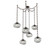 Nova Round 6pc Swag Multi-Pendant Chain (LED) (1289|SNB0068-06-FB-FS-CH3-L3)