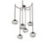 Nova Round 6pc Swag Multi-Pendant Chain (LED) (1289|SNB0068-06-FB-FS-CH2-L1)