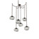 Nova Round 6pc Swag Multi-Pendant Chain (LED) (1289|SNB0068-06-FB-FS-CH1-L1)