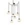 Nova Round 6pc Swag Multi-Pendant Chain (LED) (1289|SNB0068-06-FB-FA-CH1-L3)