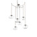 Nova Round 6pc Swag Multi-Pendant Chain (LED) (1289|SNB0068-06-BS-ZC-CH2-L3)