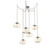 Nova Round 6pc Swag Multi-Pendant Chain (LED) (1289|SNB0068-06-BS-ZA-CH1-L3)