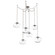Nova Round 6pc Swag Multi-Pendant Chain (LED) (1289|SNB0068-06-BS-GC-CH1-L3)