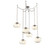 Nova Round 6pc Swag Multi-Pendant Chain (LED) (1289|SNB0068-06-BS-FA-CH2-L3)