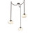 Nova Round 3pc Swag Multi-Pendant Chain (LED) (1289|SNB0068-03-FB-FA-CH2-L1)