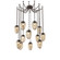 Meteo Round 12pc Swag Multi-Pendant Chain (LED) (1289|SNB0067-12-FB-FB-CH2-L3)