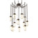 Meteo Round 12pc Swag Multi-Pendant Chain (LED) (1289|SNB0067-12-FB-FA-CH2-L3)