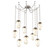 Meteo Round 9pc Swag Multi-Pendant Chain (LED) (1289|SNB0067-09-BS-FA-CH3-L3)
